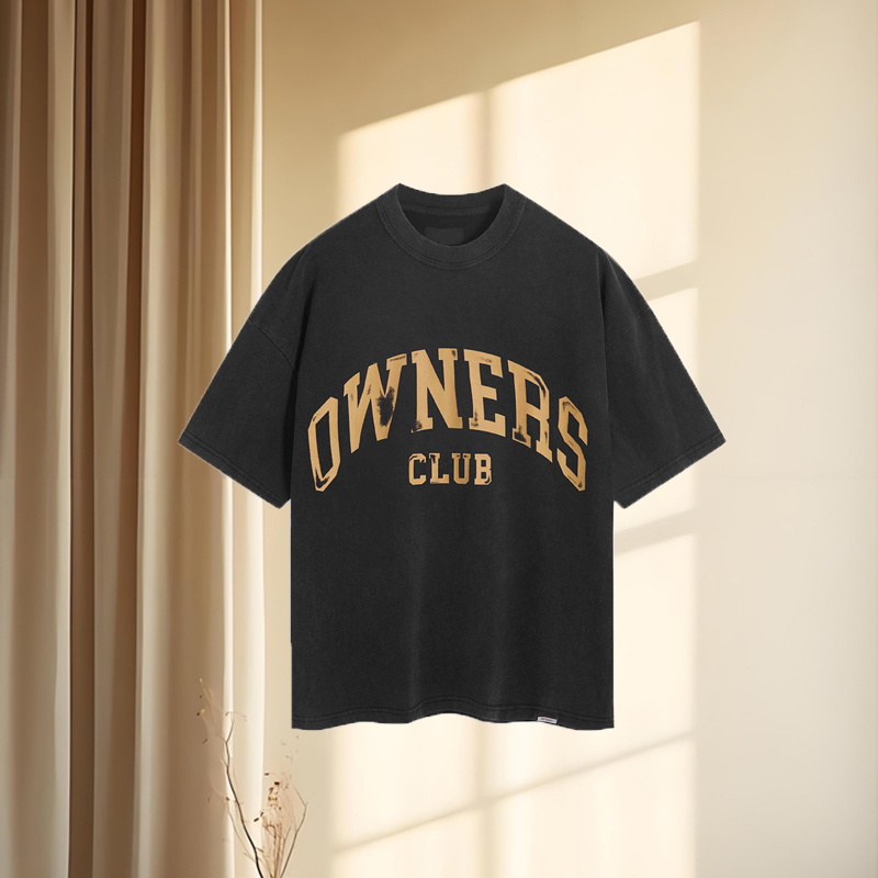 Club Washed Tee Vintage Summer Casual Men Women Skateboard Graphic T-shirt 26ss 0123