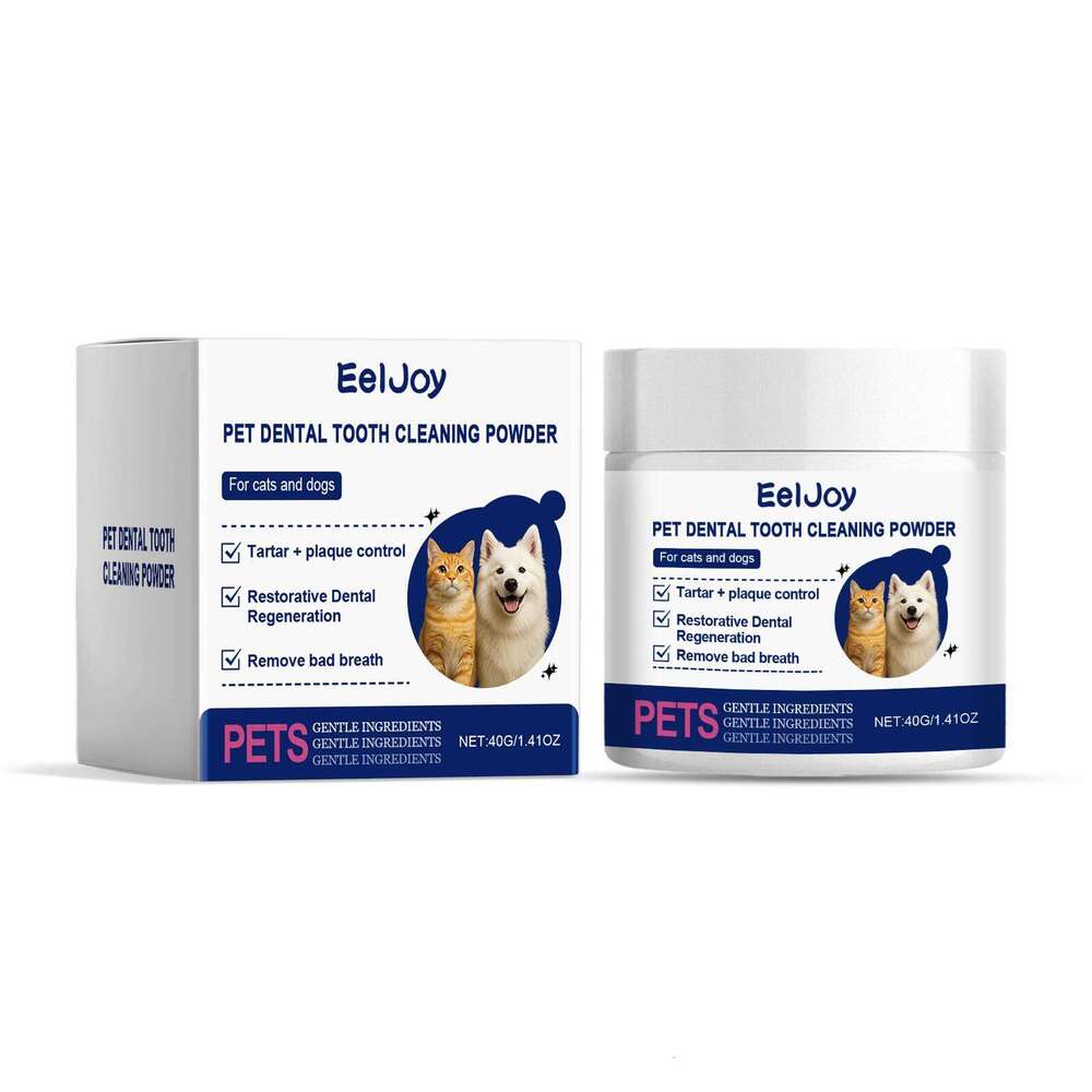 EelJoy Dental Powder Pet Gentle Cleaning Tartar Stains Oral Odor Fresh Breath S260203