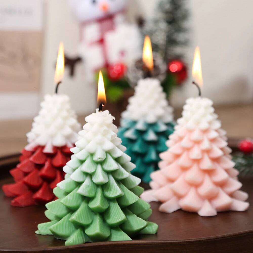 Tree Aromatherapy Candle Wholesale Box Set Gift DIY Atmosphere Decoration Design Christmas Candles S260204
