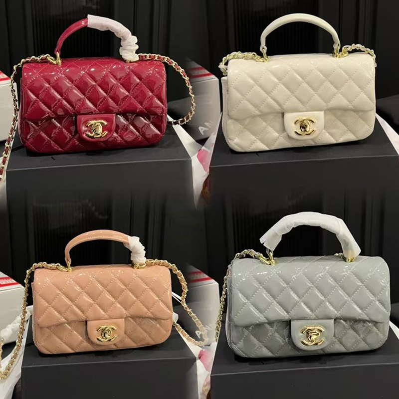 High-end caviar-patterned designer handbags Luxury shoulder bags and crossbody bags Cosmetic bags