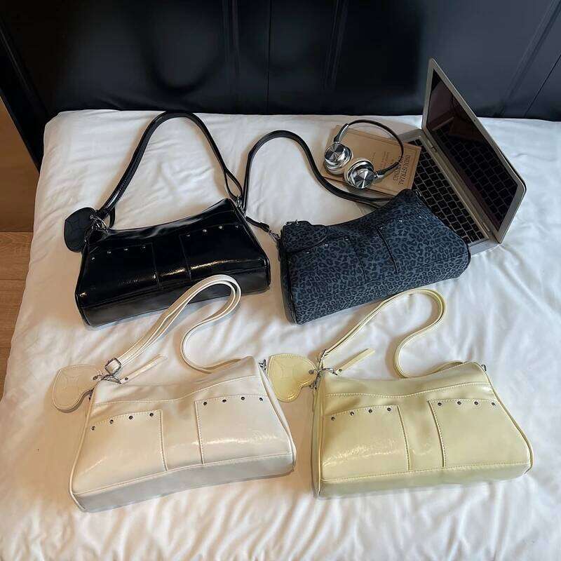 Woman's PU Leather Fashion Shoulder Elegant Large Capacity Underarm Simple Trendy Designer Handbag Outdoor Travel Bag C260204