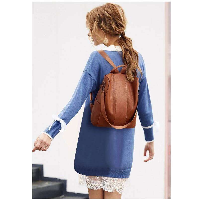 Women Backpack Purse Waterproof Nylon Anti-theft Rucksack Lightweight Shoulder Z260202