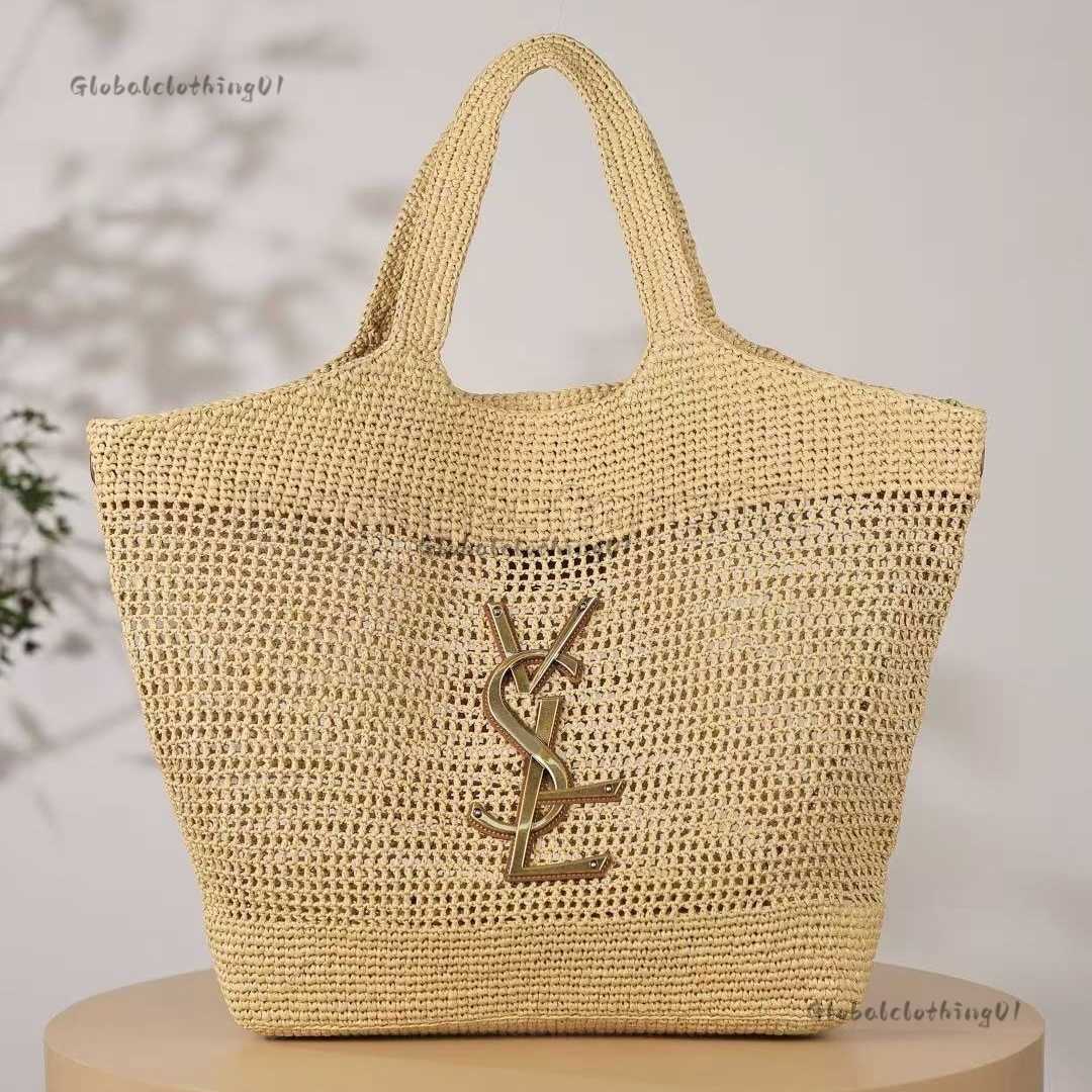Evening Bags Totes Totes Raffia Grass Beach Bag Vacation Tote Bags Luxury Designer bag Summer Shoulder Satchel Handbag Hawaii Travel Bag
