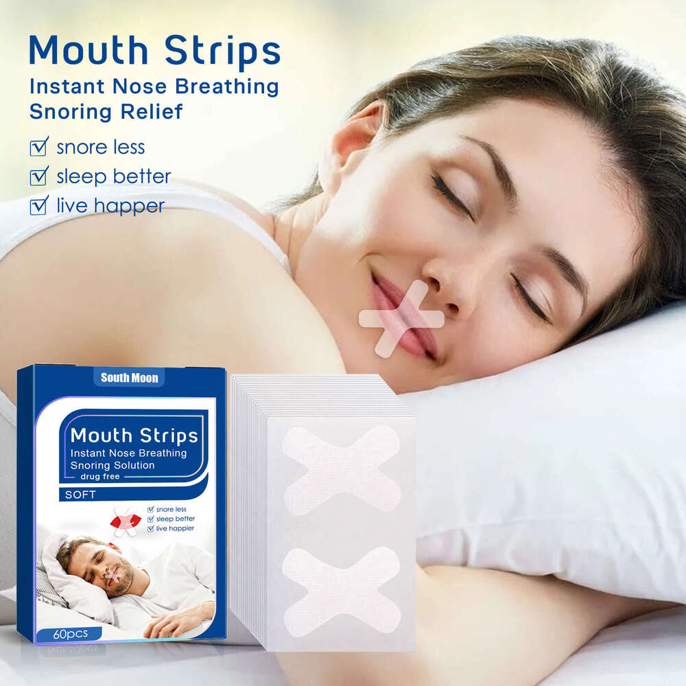 South Moon for Adults Nighttime Anti-Snoring Patch Breathing Tape Prevents Mouth Opening While Sleeping S260203
