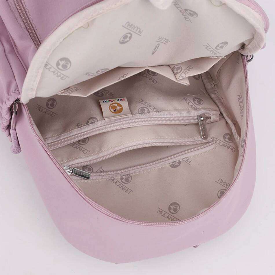 New High Quality Nylon Women Back Pack Solid Color Waterproof Travel Backpack Casual School Bags Girls Shoulder Bag Sac A Dos Z260204