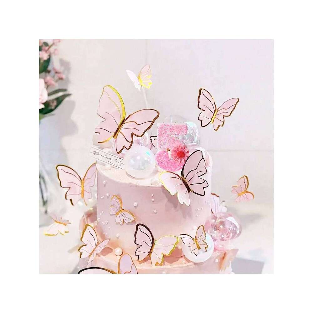 Number Candles, Pearl Happy Cake Candles for Ins Pink Theme Birthday Party Decoration,Handmade Sequin N S260204