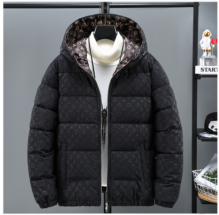 Men's Down Jacket Men Bright Luxurious Design Clothes Lightweight Padded Jackets Hooded Removable High Quality Thickened Warm Winter Coat Plus 5X