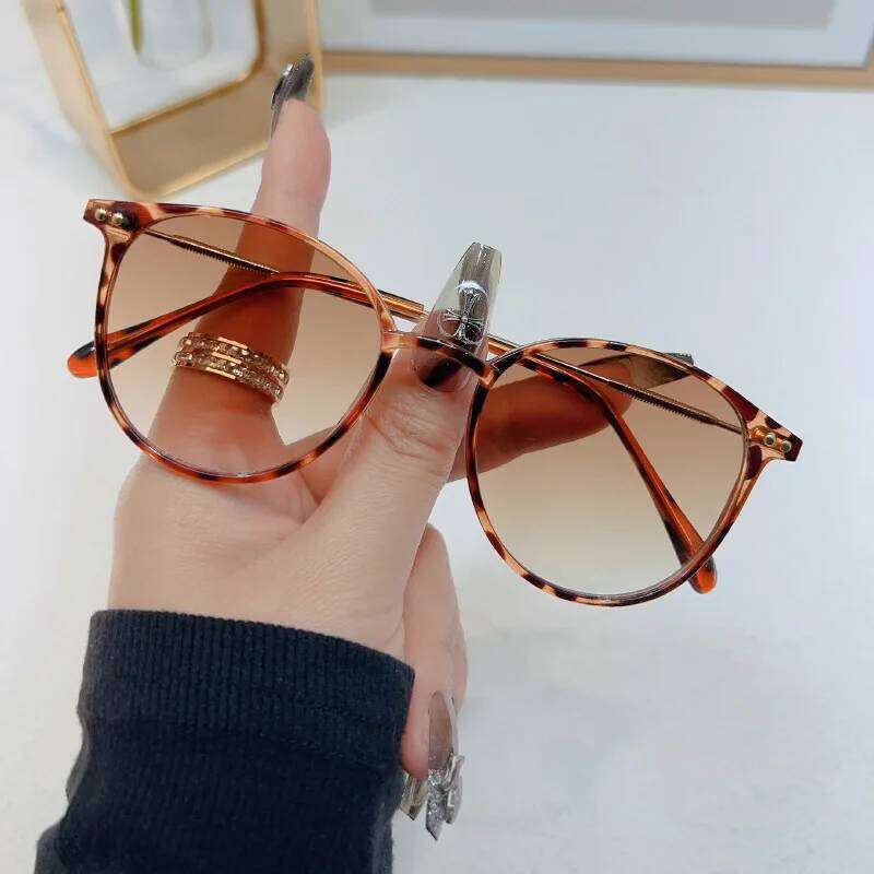 New Round Vintage Sunglasses Women Retro Luxury Designer Sun Glasses For Women's Sunglass Oculos De Sol Shades UV C260204