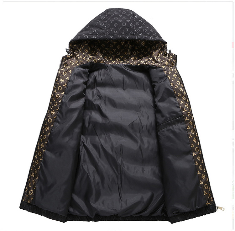 Men's Down Jacket Men Bright Luxurious Design Clothes Lightweight Padded Jackets Hooded Removable High Quality Thickened Warm Winter Coat Plus 5X