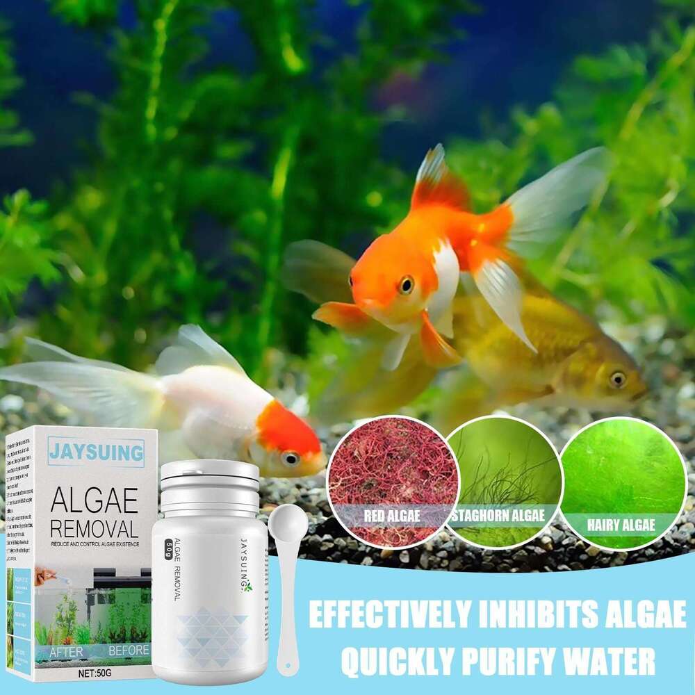 Jaysuing and Green Water Agent Fish Tank Moss Aquarium Algae Remover Solution S260203