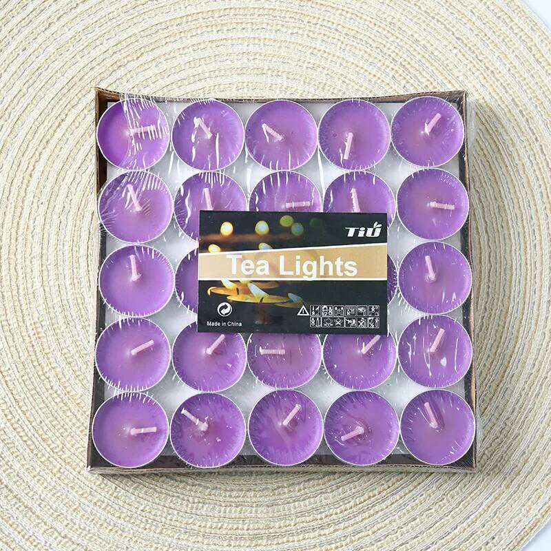 Wedding Round Tea Restaurant Thermal Wax Proposal Display Small Prayer Lighting Emergency Candles S260204