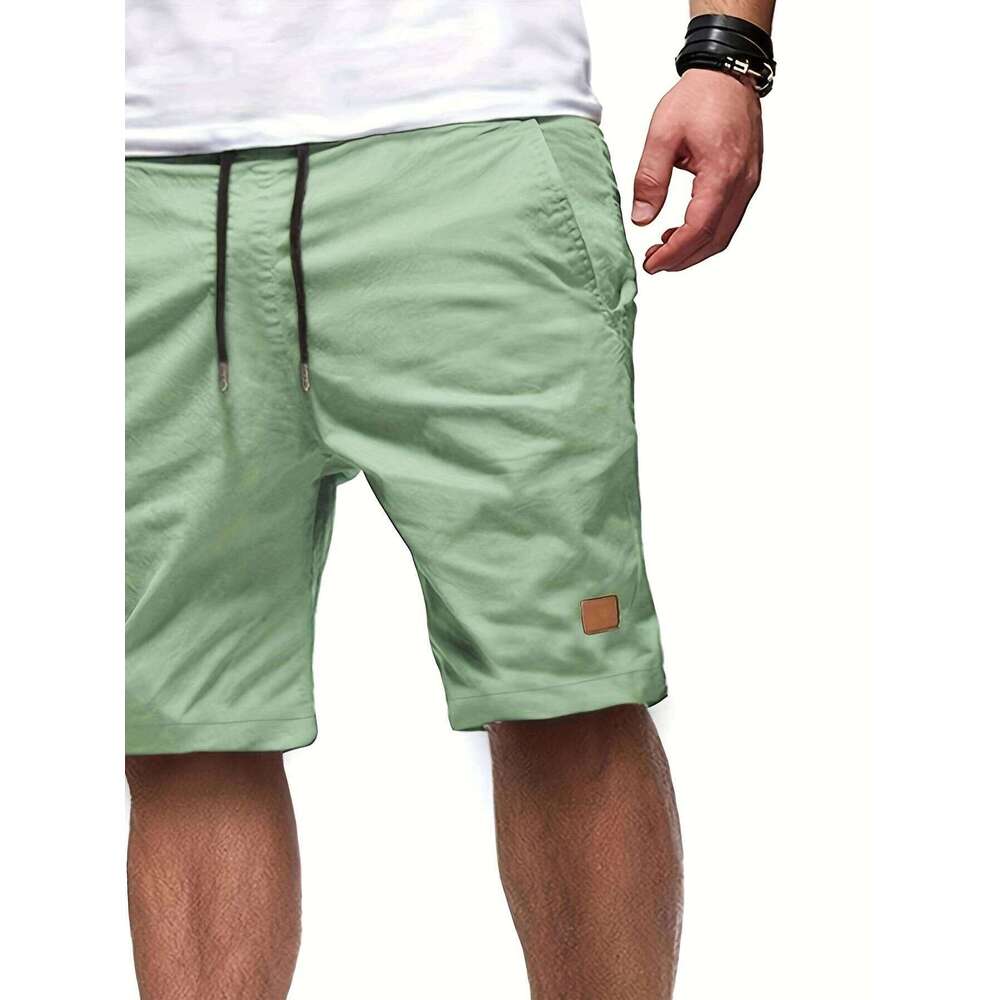 New Men's Casual Bermuda Fitness Jogging Short, Vintage Elastic Waist Cargo shorts XJ260204