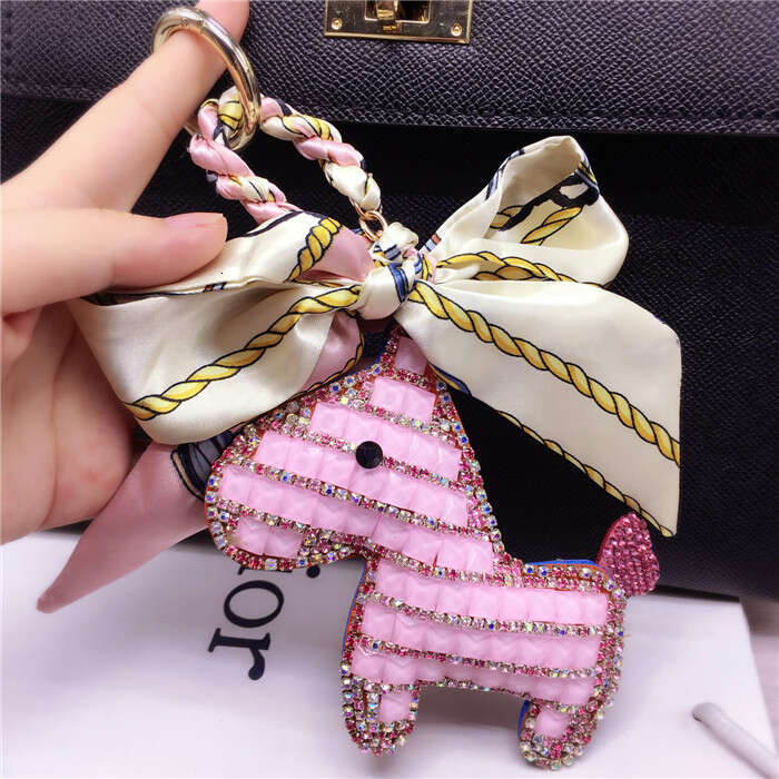 Fashion Rhinestone Pony Pendant Scarf Decoration Women's Bag Keychain Backpack Ornament