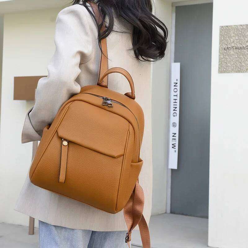 Fashion Women Backpack Luxury Soft Leather Backpacks Female Small School Bags for Teenage Girls Casual Mochila Feminina Z260204