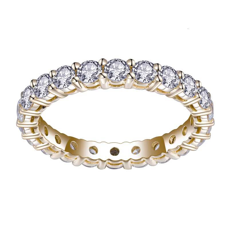 10K 14K 18K Lab Grown Diamond Eternity Ring White Gold Jewelry Lab Grown Diamond Eternity Band