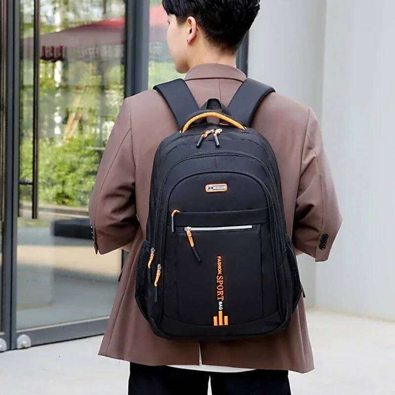 Men's Backpacks Oxford Waterproof Rucksack Business Computer Bag Casual Travel Backpack Senior High School Student Schoolbag Z260204