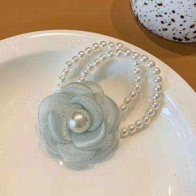 Camellia Ring Bracelet Summer Fresh Pearl Floral Hairband Stylish Multifunctional Bracelet