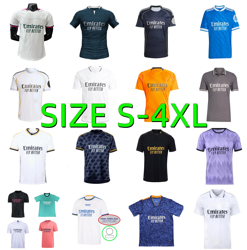 2026 2027 Reals Madrid MBAPPE Soccer jerseys 20 21 22 23 24 25 26 27 BELLINGHAM VINI JR Valverde MASTANTUONO RODRYGO Ronaldo MODRIC Sergio Ramos Huijsen football shirt