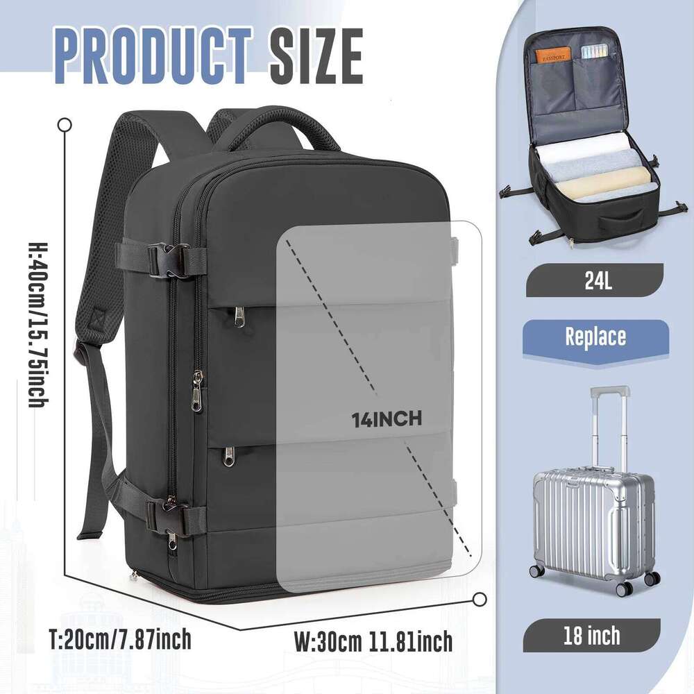 Ryanair Cabin Bag 40x30x20 - New Easyjet Carry-On Travel Hand Luggage Backpack for Casual Use Laptop Backpack,Business Z260204