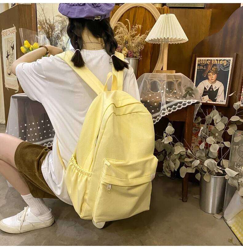 New Waterproof Nylon Women Backpack Female Travel Bag Backpacks Schoolbag for Teenage Girls Solid Color Mochila Bookbag Z260202