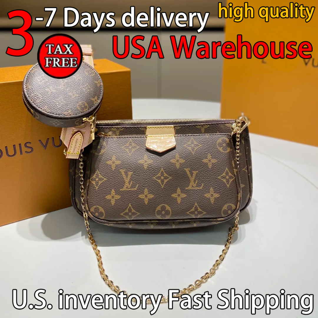 Designer Bag Shoulder Bags Luxury Bag Easy High Quality Women's handbag Purse Crossbody Bag Cowhide Shoulder Chain Bag Embossed Black Shopping Bag M44813 Brand Bag