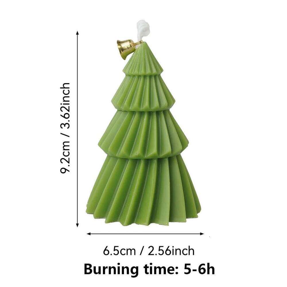 Handcrafted Christmas Tree Scented Candles Creative Festive Ornament & Perfect Gift for Xmas Lovers | Premium Fragrant Decor S260204