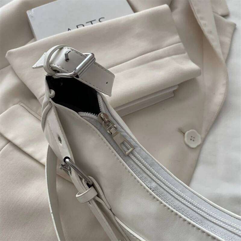 2025 Y2K VintagePULeather WomenShoulderBag Small Crossbody for Women Fashion Ladies Underarm Bag Clutch Purse Female Handbag C260204