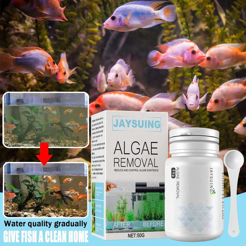 Jaysuing and Green Water Agent Fish Tank Moss Aquarium Algae Remover Solution S260203