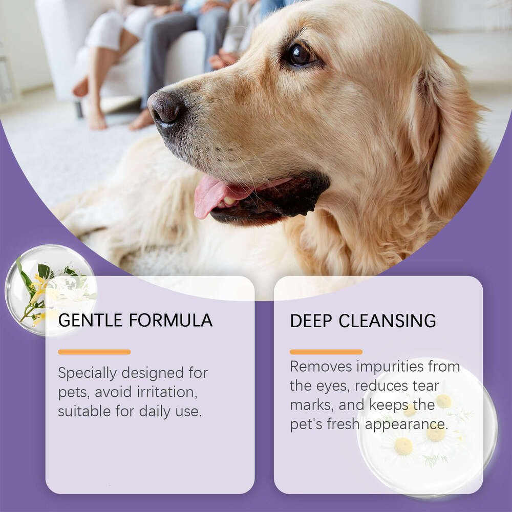 Yegbong Pet-Specific Wash Gentle Cleaning for Pet Cats and Dogs Dirt Moisturizing Eye Care S260203