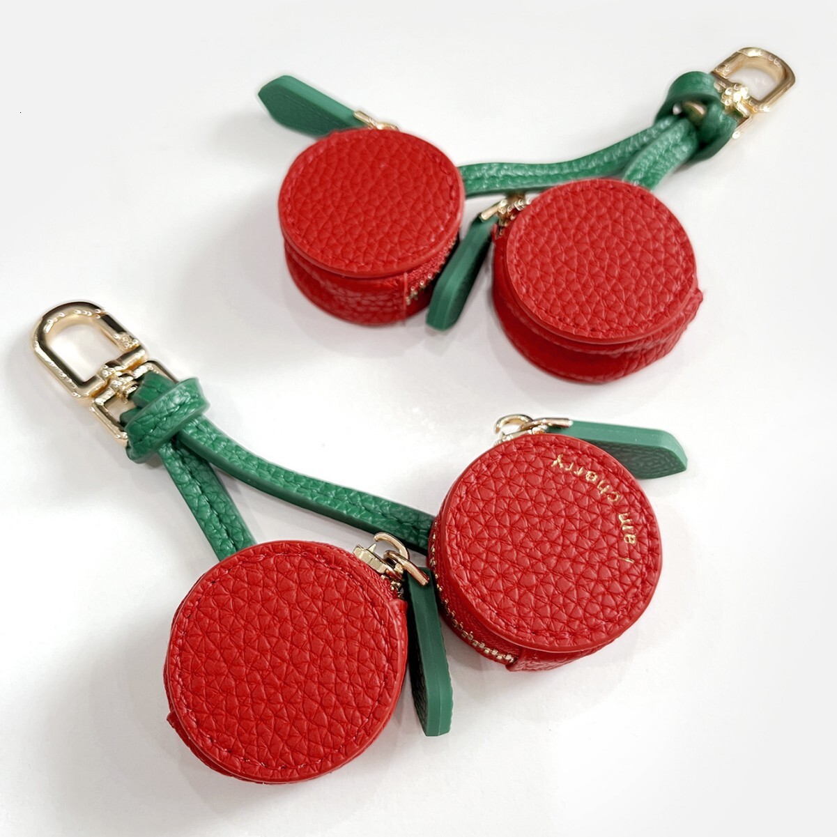 Cute Style Ornament Retro Y2K Purse Accessory Cherry Fruit Keychain Mini Cute Coin Pouch Exquisite Small Versatile Decoration Bag Pendant