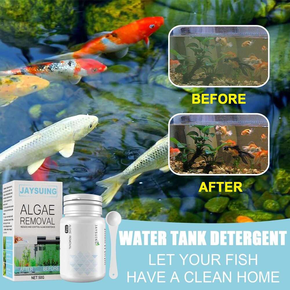 Jaysuing and Green Water Agent Fish Tank Moss Aquarium Algae Remover Solution S260203