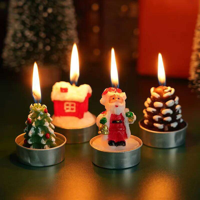 3PCS/Box Smoke-Free Long-Lasting Burn | Household Decorative Candles for Xmas New Year Gatherings Dinner Ambiance Decor S260204
