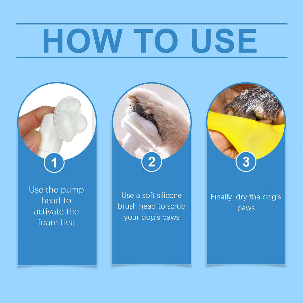 Yegbong Pet Dog Paw No-Rinse Foot Foam Cleaner S260203