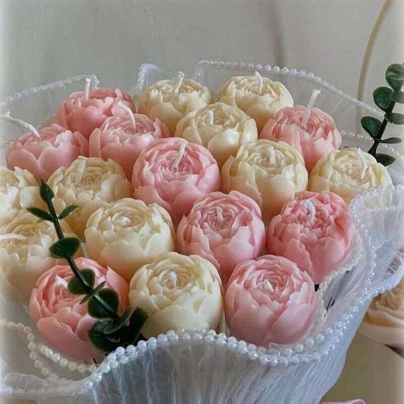 1Pc Romantic Rose Bud Scented Candles Smokeless Room Decorative Candle Valentine's Day Wedding Birthday Party Decoration Gifts S260204