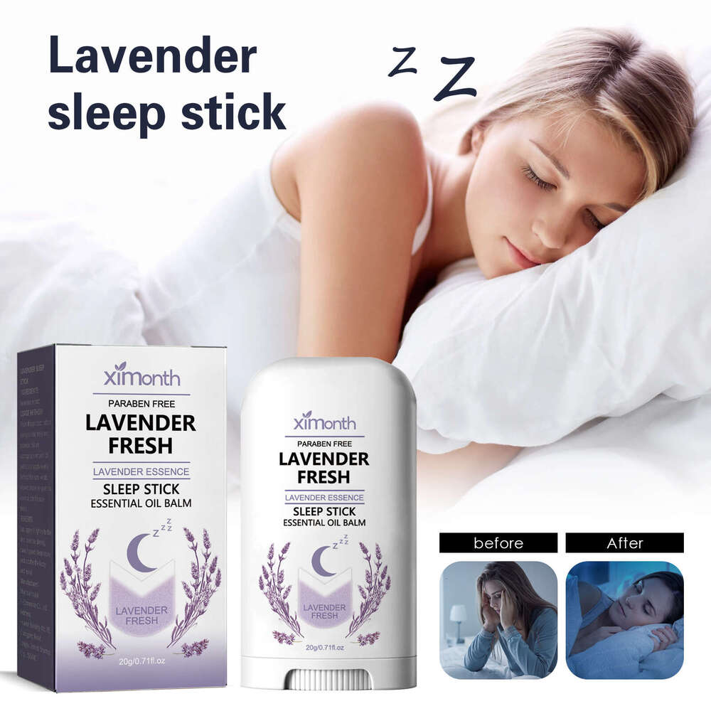 Ximonth Lavender Relieves Physical Fatigue Helps Body Care Sleep Stick S260203