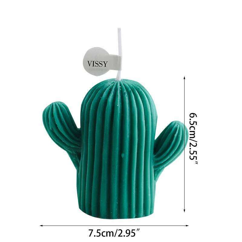 Small Cactus Scented Wax Candles Ornament Home Bedroom Office Wedding Party Decoration for Cre S260204