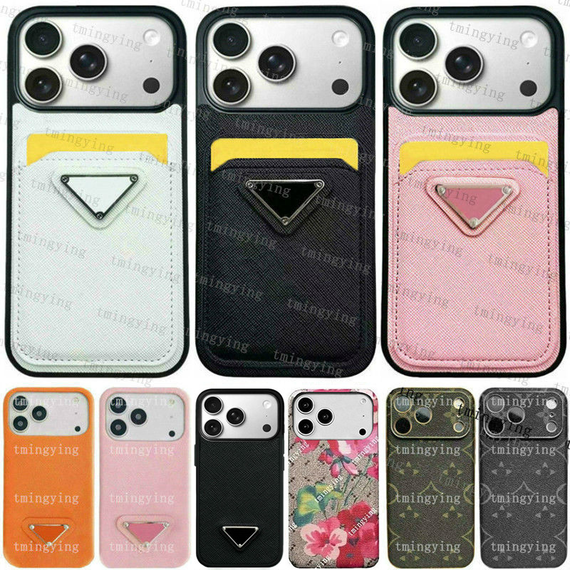 17 Pro Max Phone Case Designer iPhone Case Luxury Wallet Card Holder for Apple iPhone 16 Pro Max 15 Plus 14 13 12 ProMax 17 Air Cases Card package Cover iPhone17 Case