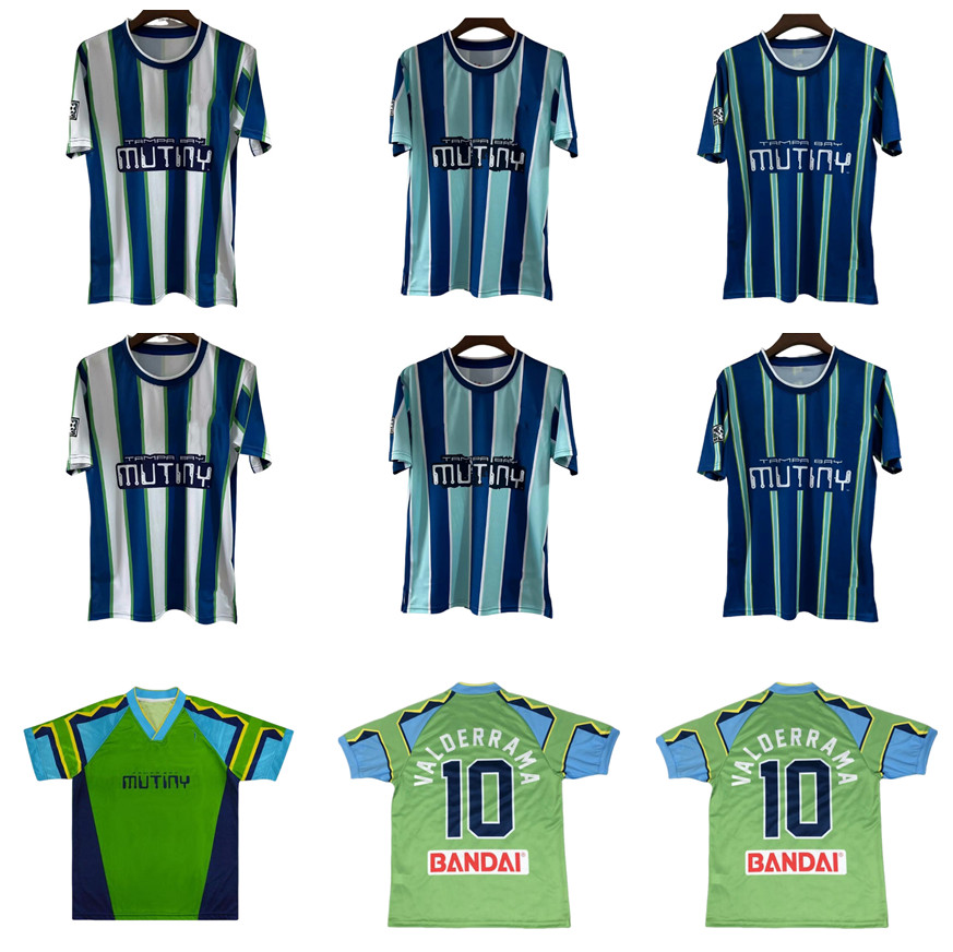 1996 1997 1998 1999 Tampa Bay Mutiny retro soccer jerseys 96 97 98 99 Mutiny home Valderrama Hejduk Lassiter vintage classic football shirt
