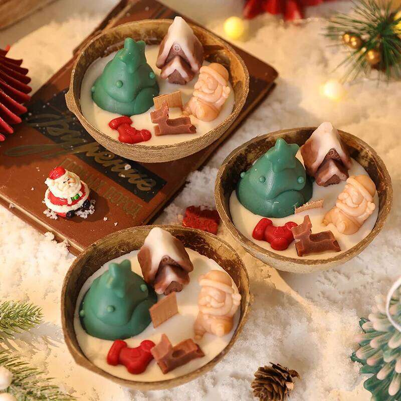Tree Bowl Candle Home Scented Candles in Coconut Jar Christmas Decoration 2025 S260204