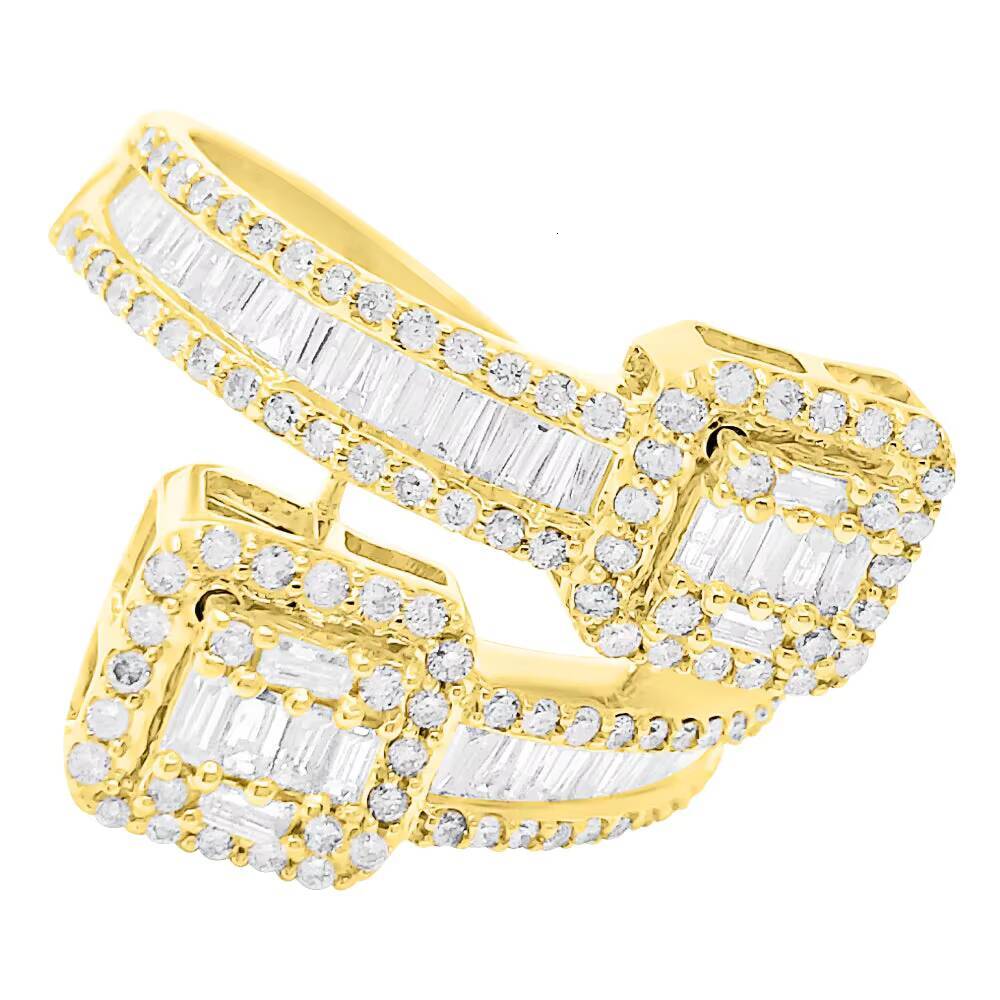 Custom Diamond Baguette Cut Ring Pass Diamond Tester VVS Moissanite Ring Iced Out Men Fine Jewelry Ring