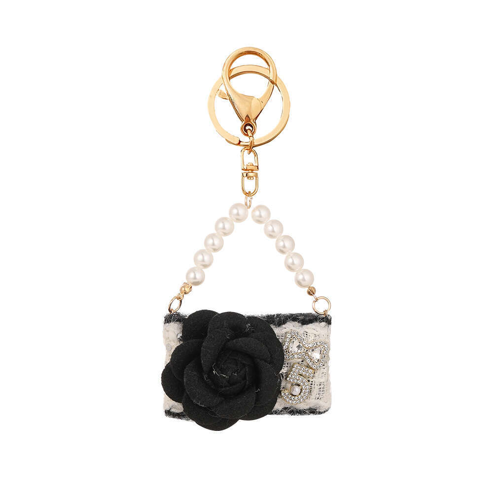New Fashion Camellia Handbag Model Autumn Winter Bag Pendant Keychain Small Gift