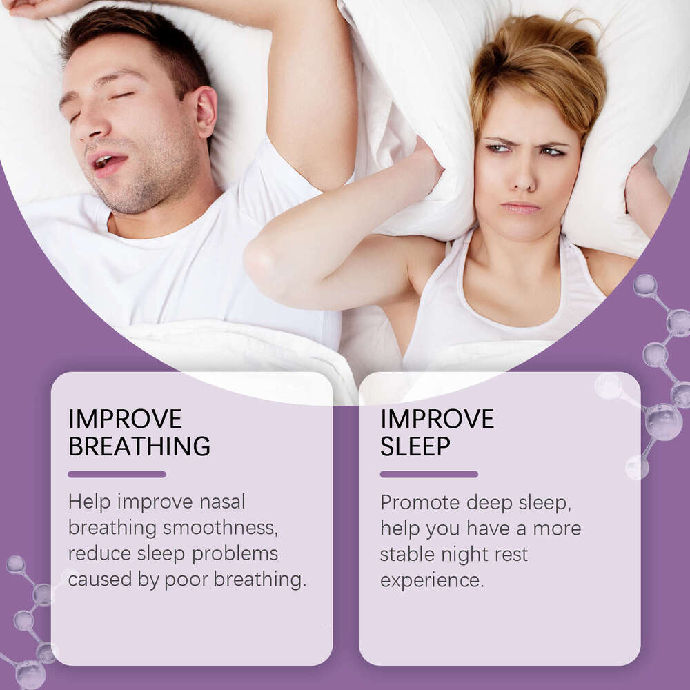 Ximonth Anti-Snoring Nighttime Gentle Body Reduce Snoring Comfortable Sleep Care Patch S260203