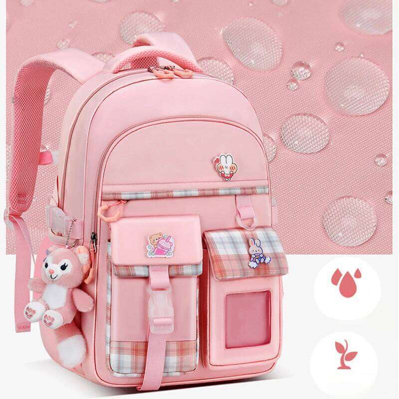 Large Capacity Spine Protection Children's Backpack with Multiple Pockets and Hanging Accessories Outdoor Leisure Bag Z260202