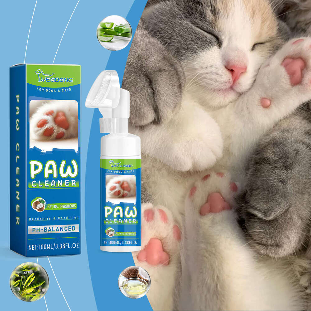 Yegbong Pet Cleaner Dog Cat Paw Cleaning Foam Foot Care S260203