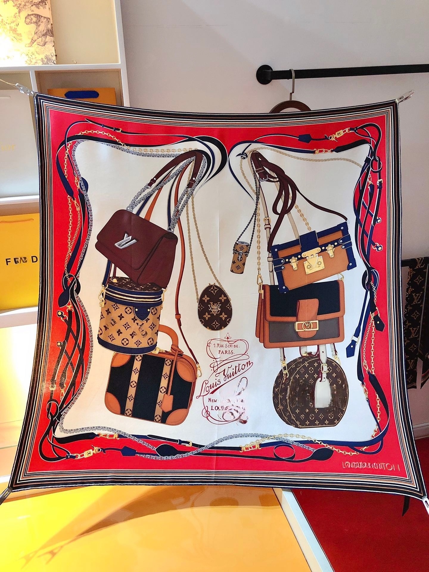 2026 Women's Designer Silk Scarf, Luxury Scarf, High-End Classic Letter Pattern Designer Shawl Scarf, New Gift, 90/90cm AAA