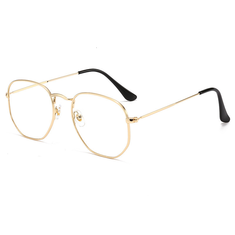 New Style Women, Square Geometric Frame, Fashionable Metal Glasses, Classic Sunglasses for Men, Trendy