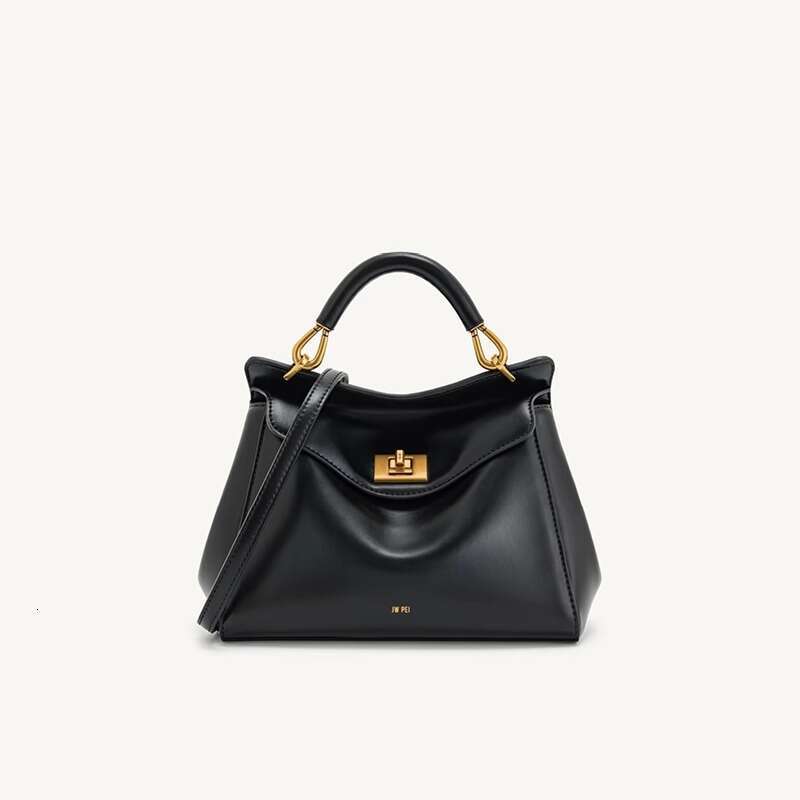 JW PEI Niche Fashion Lucia Lock Genuine Leather Single Shoulder Crossbody Bag High-End Versatile Handbag