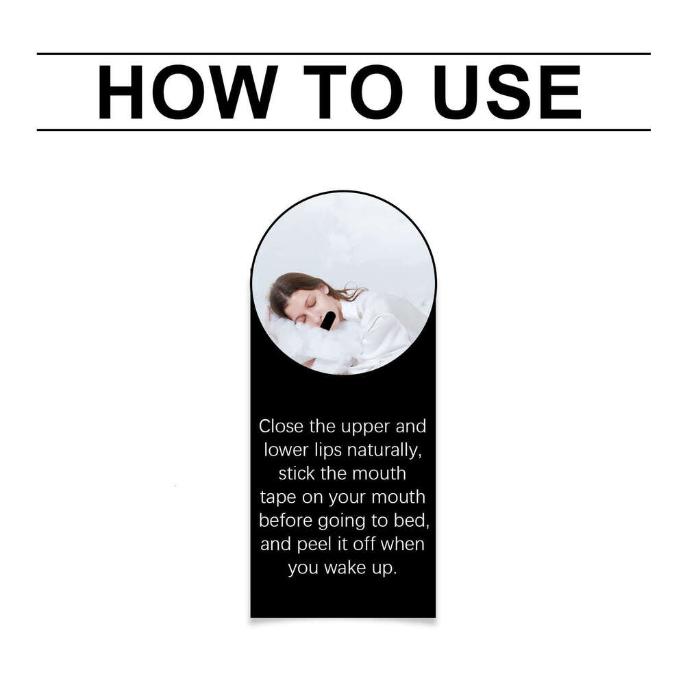 Ximonth Anti-Snoring Sleep Aid Comfortable Breathable Mouth Tape Patch S260203