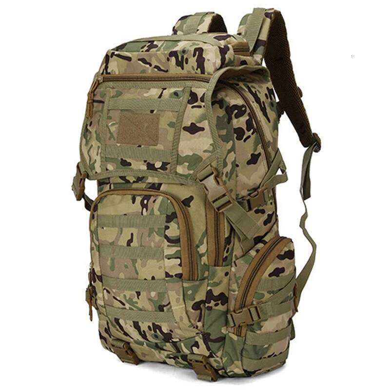 50L Tactical Backpack Outdoor Sport Rucksack 3P Molle Daypack Camping Hunting Climbing Waterproof Fishing Hiking Bags Z260204