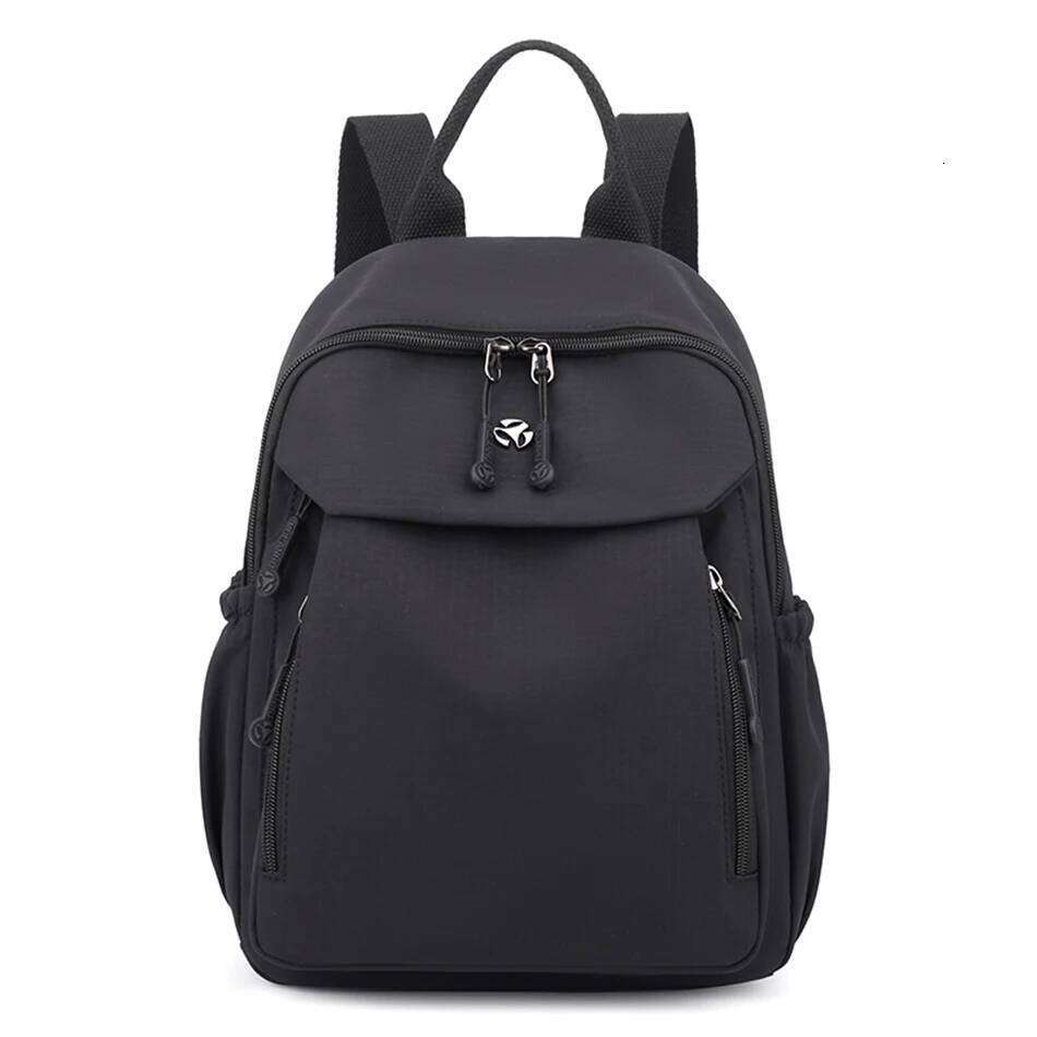 New High Quality Nylon Women Back Pack Solid Color Waterproof Travel Backpack Casual School Bags Girls Shoulder Bag Sac A Dos Z260202